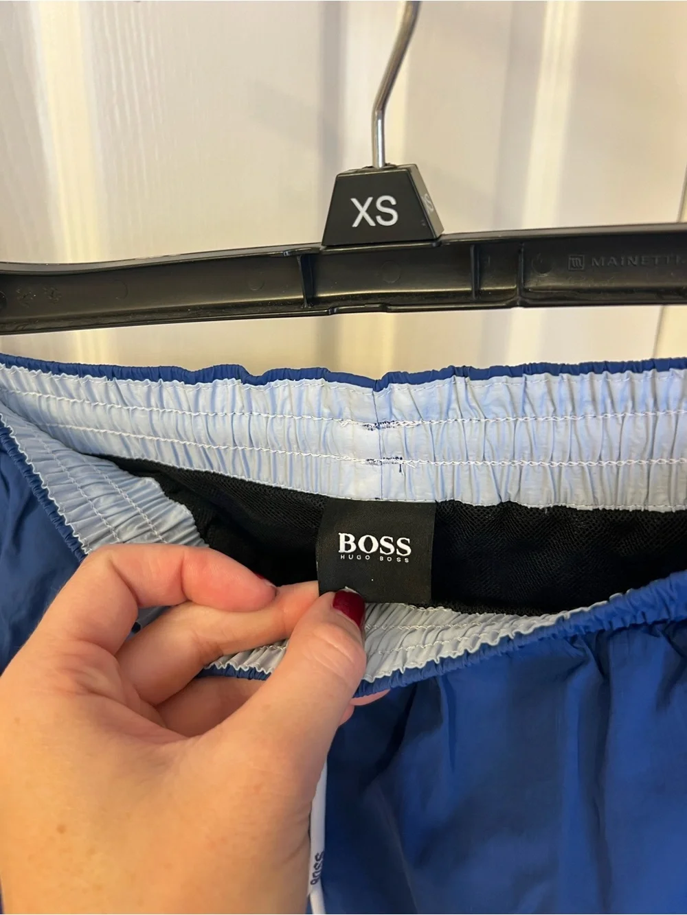 BOSS Royal Blue Athletic Drawstring Shorts